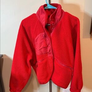 Cozy Red Fleece Jacket